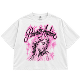 Private Archives Divine Beauty Drop Crop Tee White