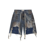 Vale Forever Chain Jorts Blue