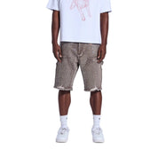 Crysp Denim Crystal Short Brown Washed