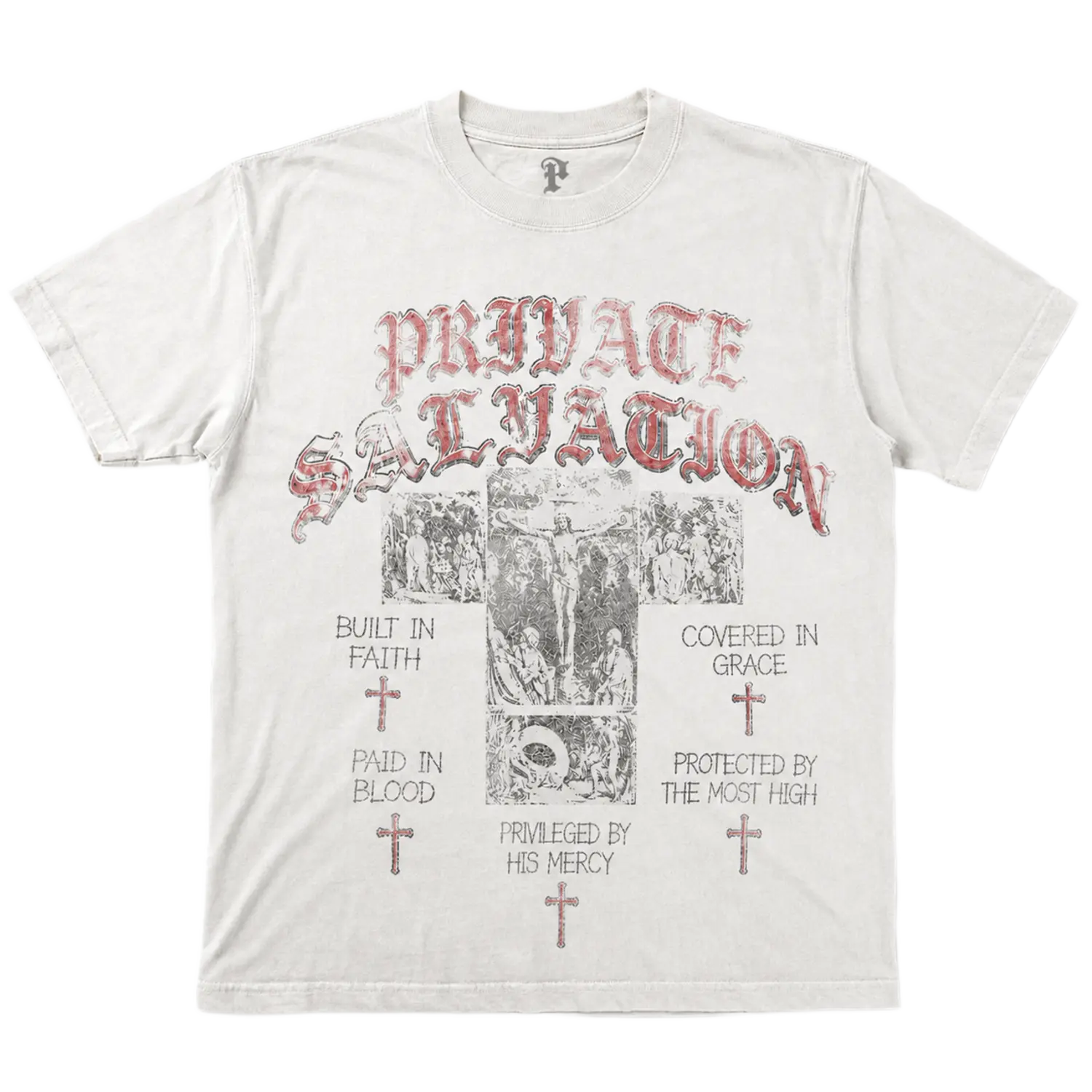 Private Salvation Tee White