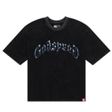 Godspeed Symmetrical Logo Tee Black Wash