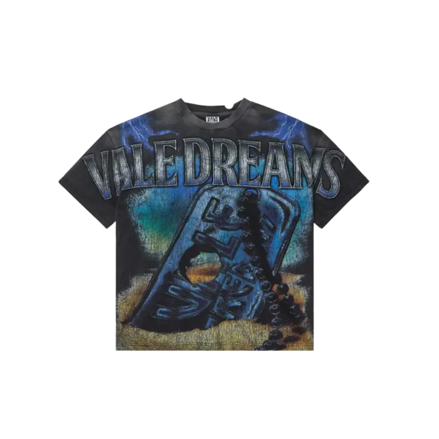Vale Forever Dog Tag Big Tee Black