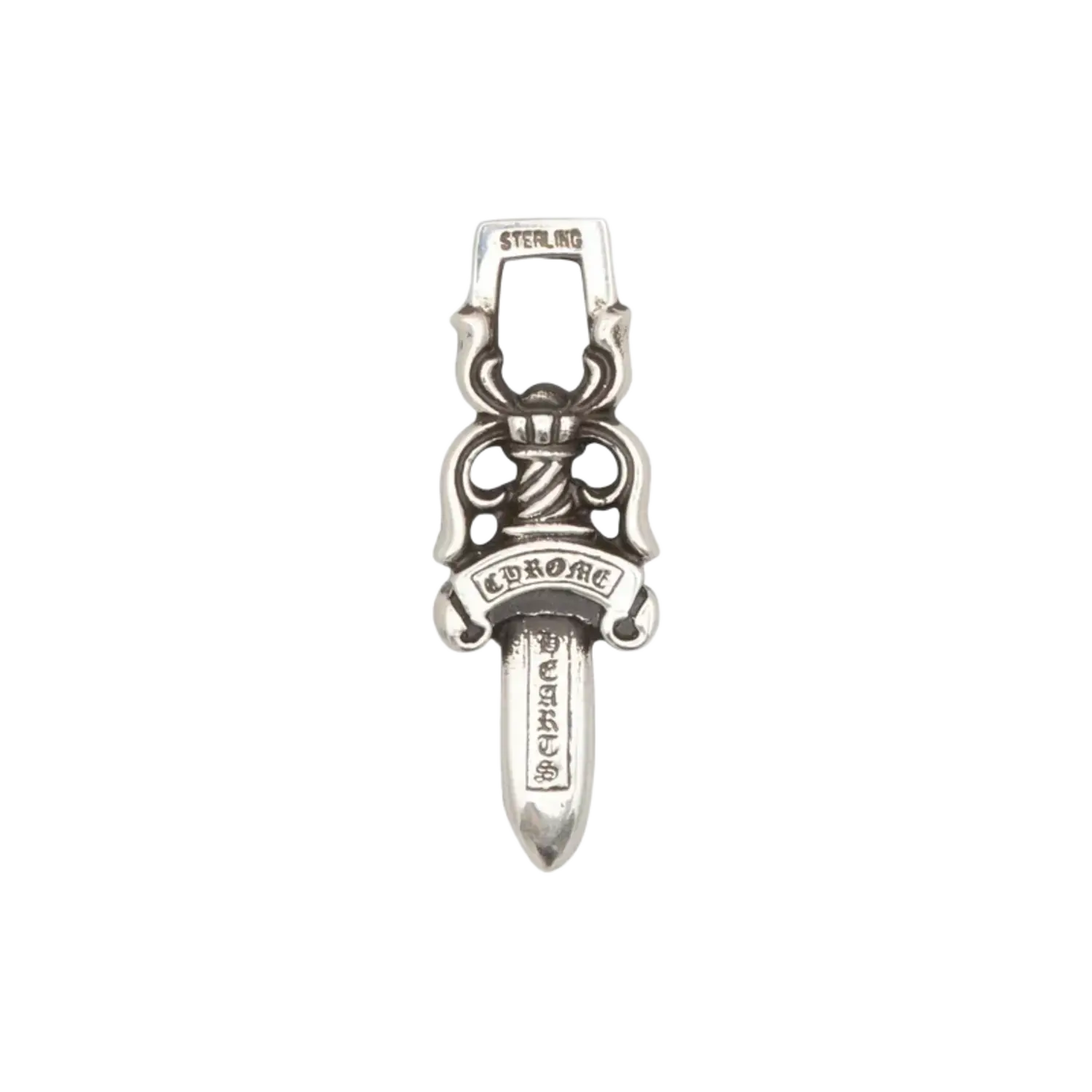 Chrome Hearts Silver Zipper Dagger Pendant