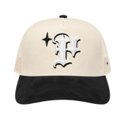 Keep It P Trucker Cream/Black Suede