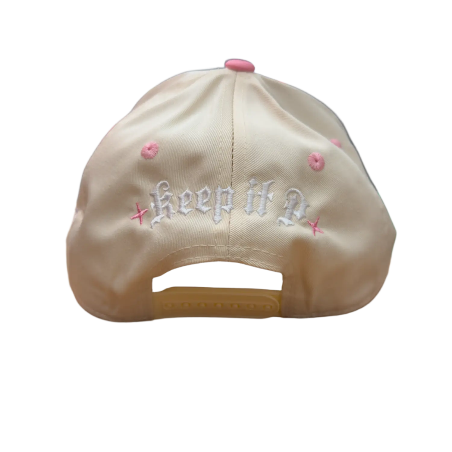 Keepin It P Snapback Cream/White/Pink