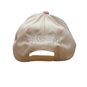 Keepin It P Snapback Cream/White/Pink