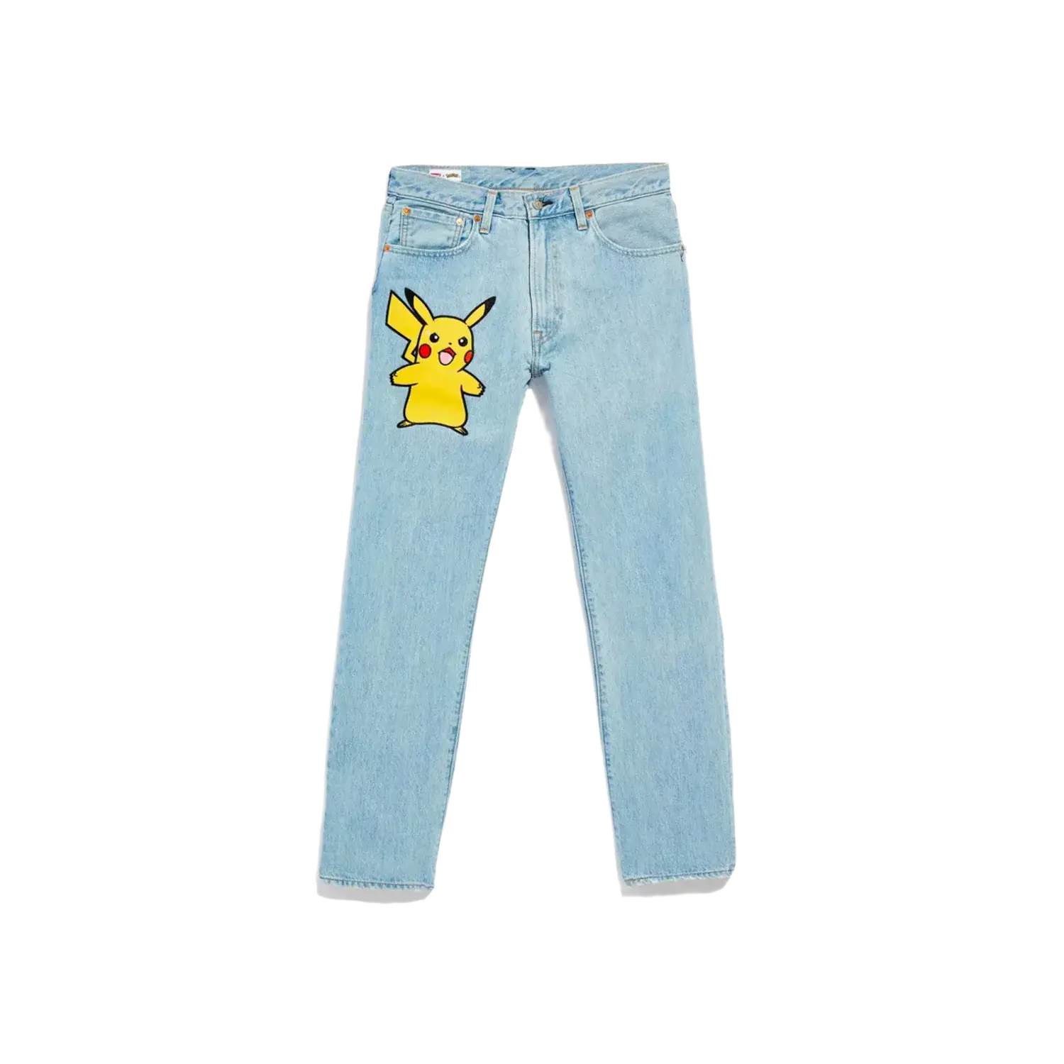 Levis x Pokémon 551Z Authentic Straight Jeans Light Wash