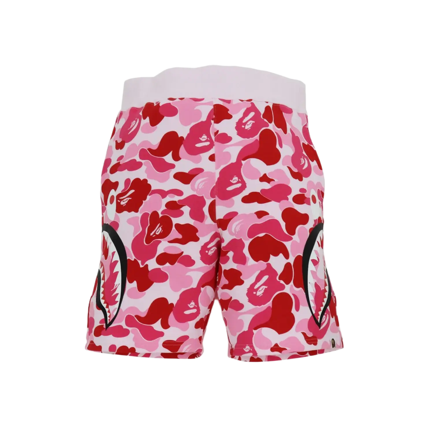 BAPE Big ABC Camo Side Shark Sweat Shorts Pink