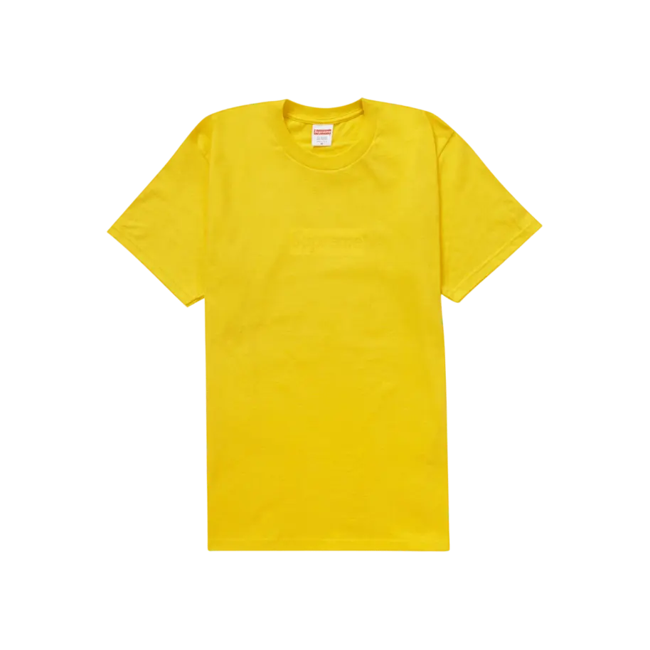 Supreme Tonal Box Logo Tee Yellow