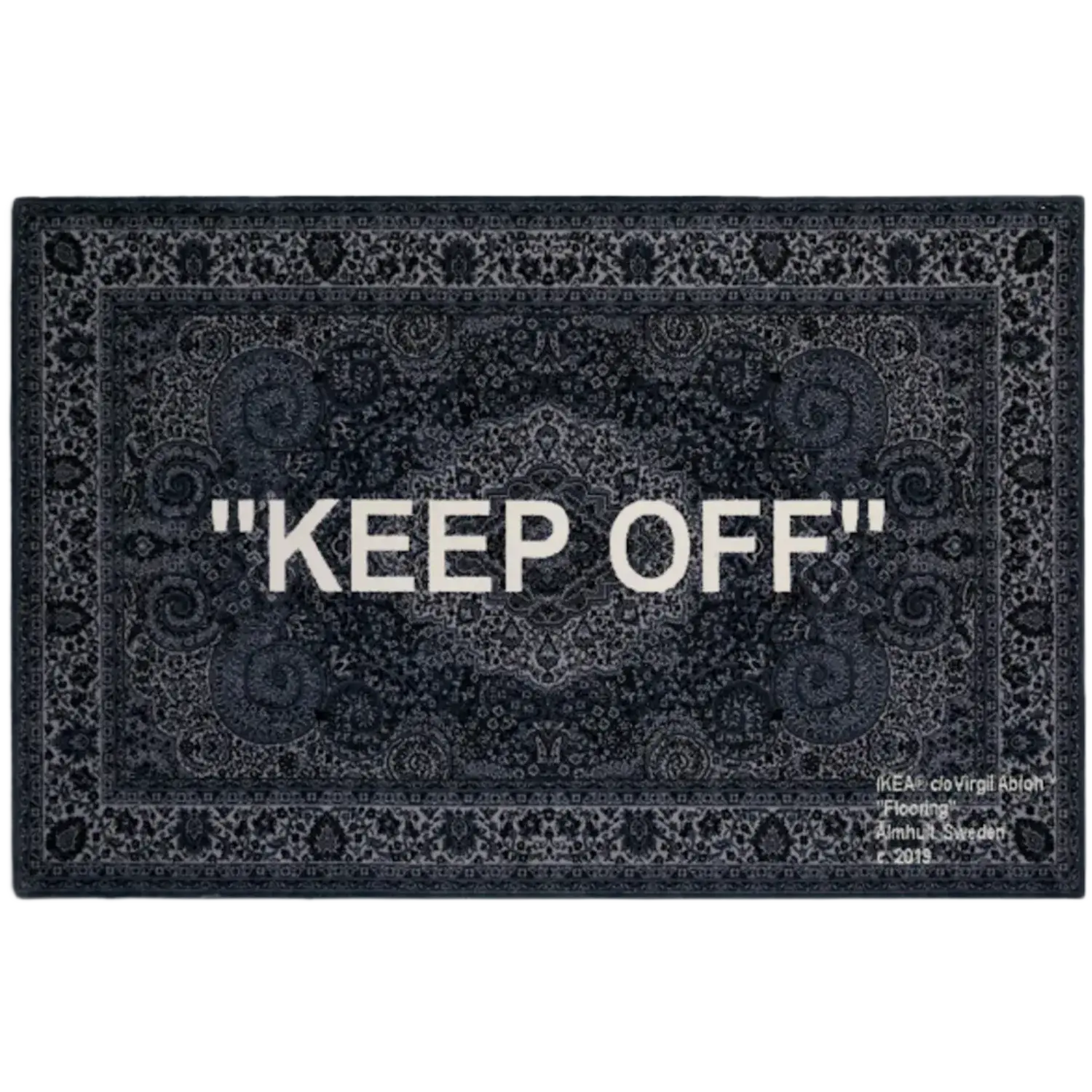 Virgil Abloh x IKEA "KEEP OFF" Rug 200x300 CM Grey/White “IN STORE PICKUP ONLY/ YOU ARE RESPONSIBLE FOR SHIPPING COST”