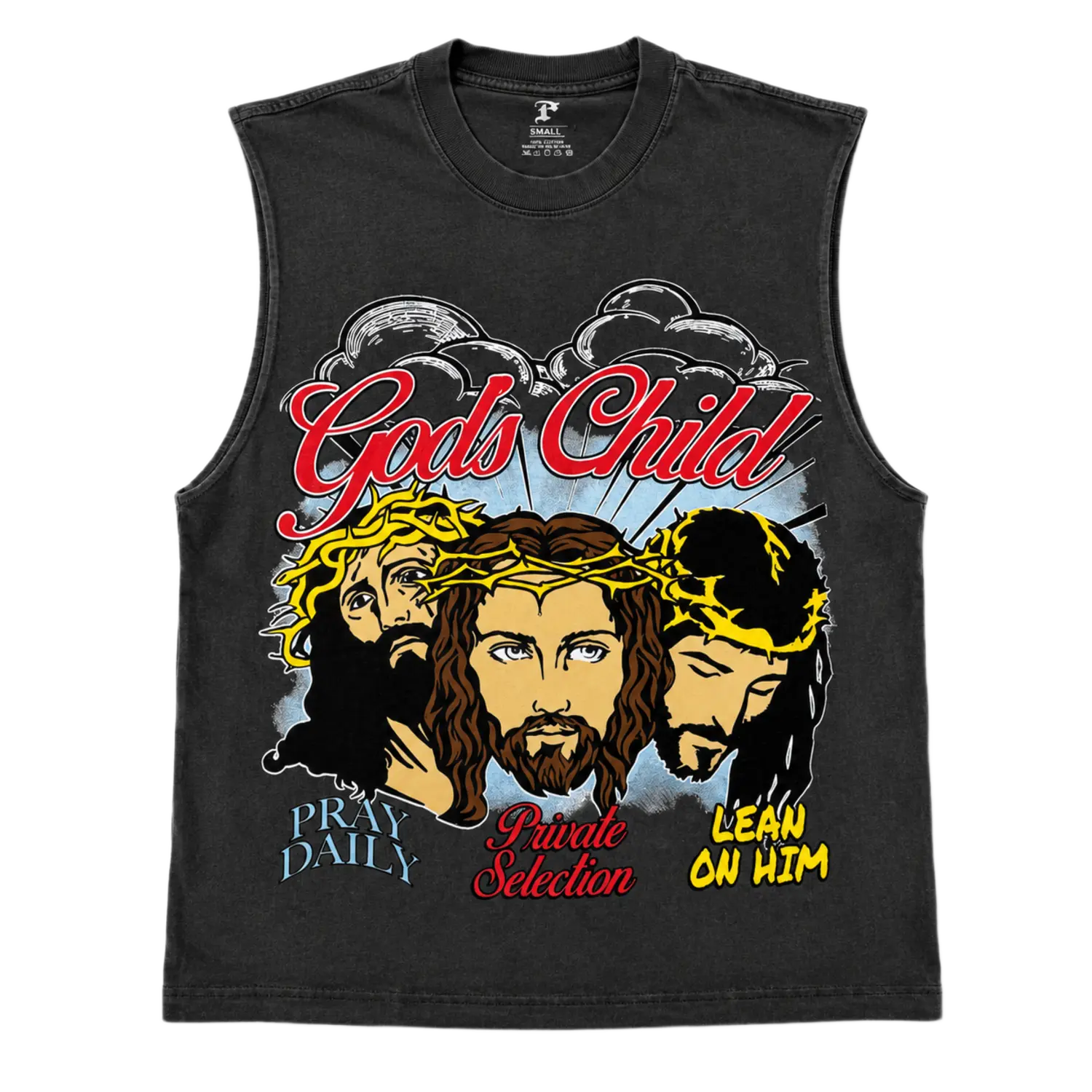 Gods Child Cut Off Vintage Black
