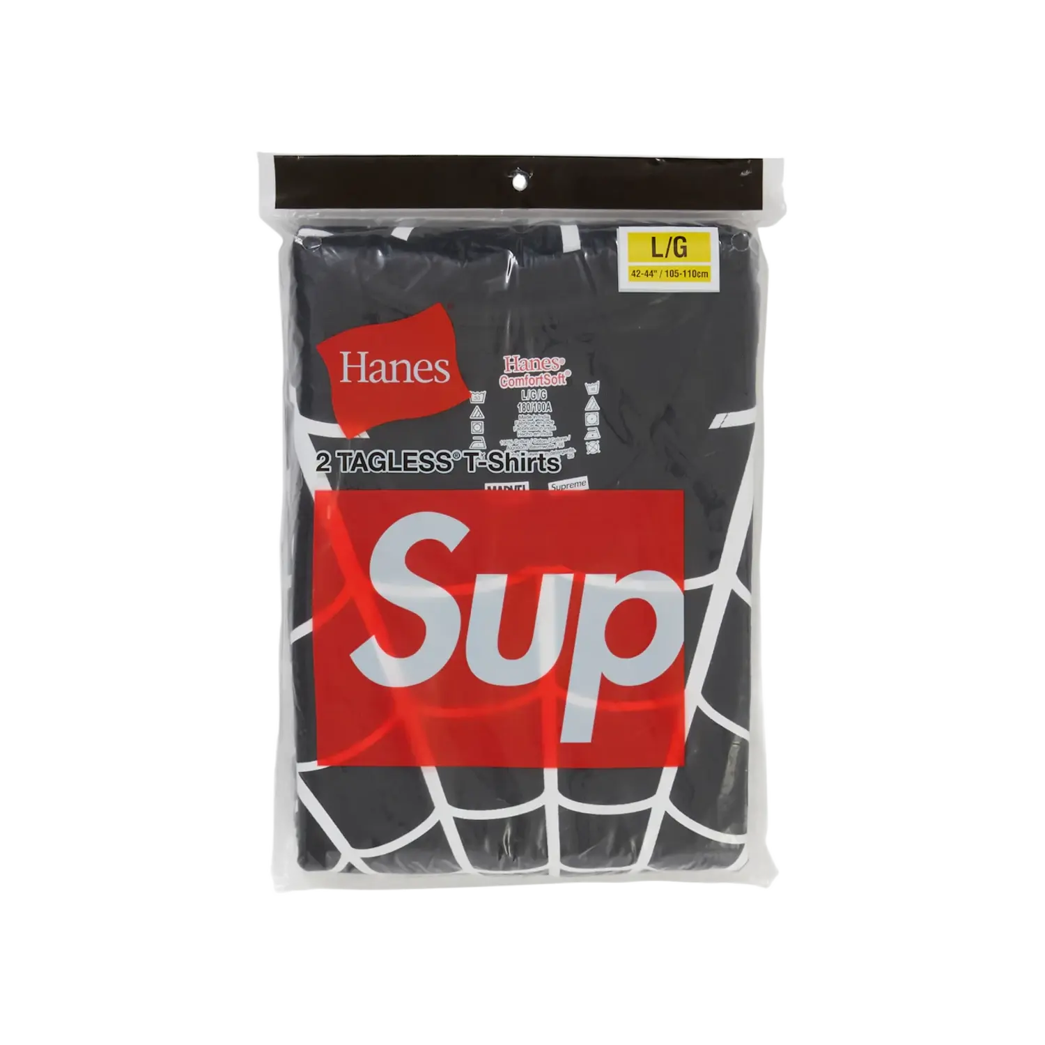 Supreme Hanes Spider-Man Tagless Tee (SINGLE) Black
