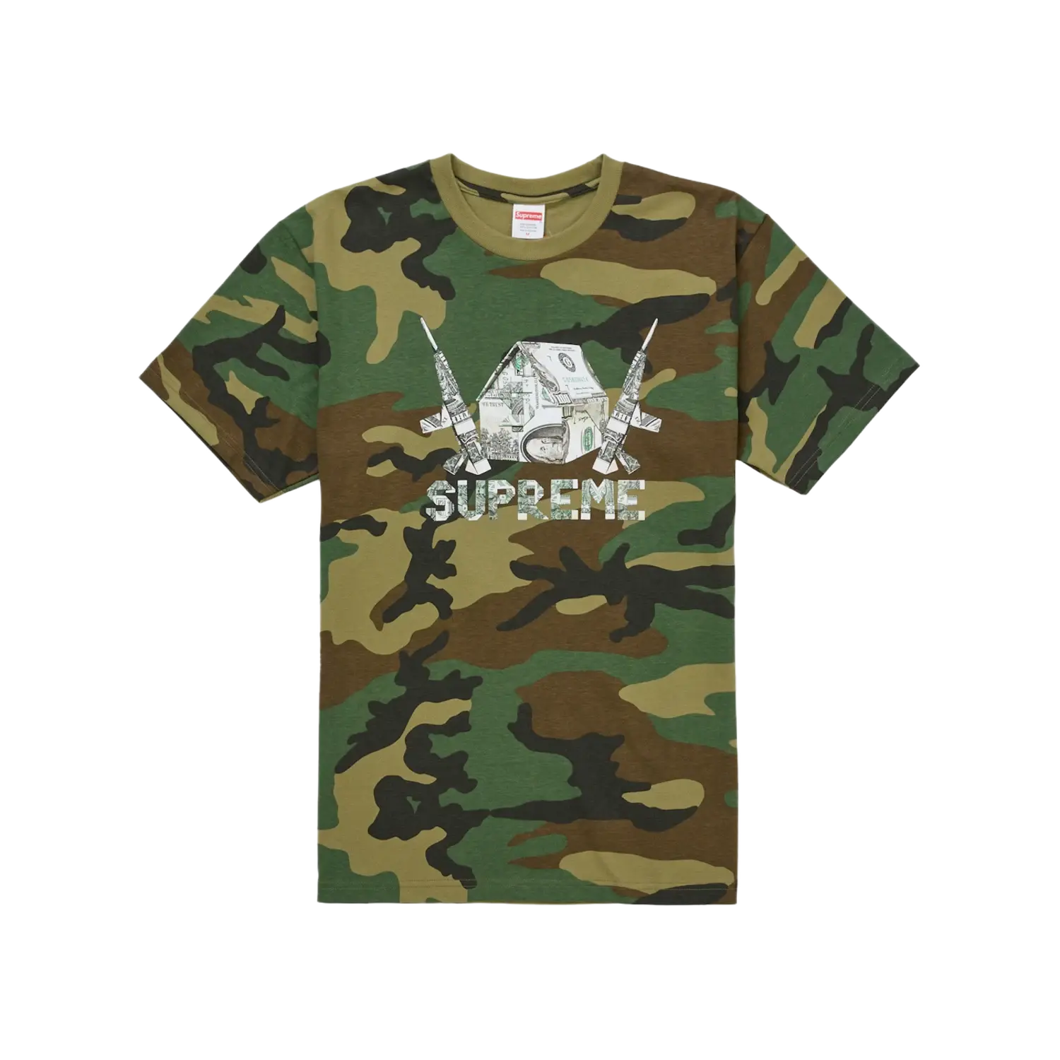 Supreme Origami Tee Woodland Camo