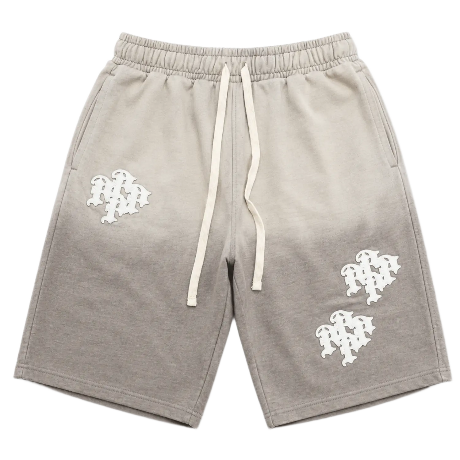 Patch Baggy Oversized Sweatshort Grey