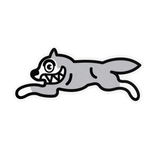 Running Dog Grey Sticker