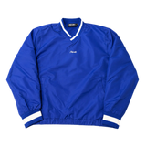 Mini Logo V-neck Windbreaker Blue