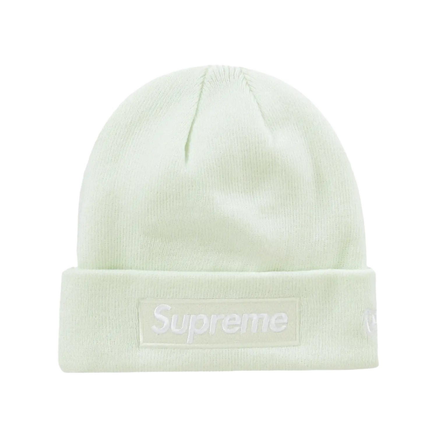 Supreme New Era Box Logo Beanie (FW23) Light Green