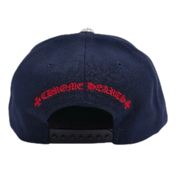 Chrome Hearts CH Silver Button Hat Navy/Red