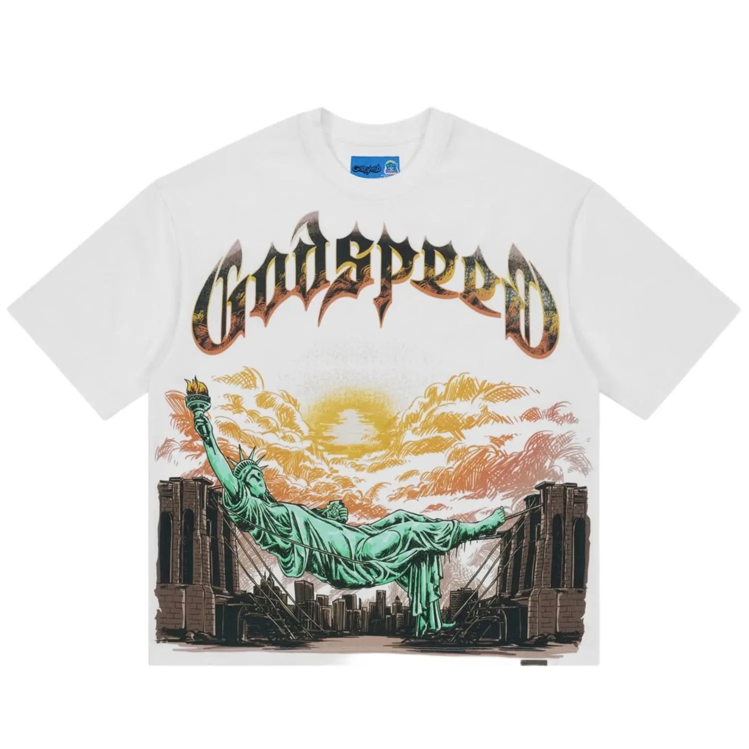 Godspeed Burnt Bridges II Tee White