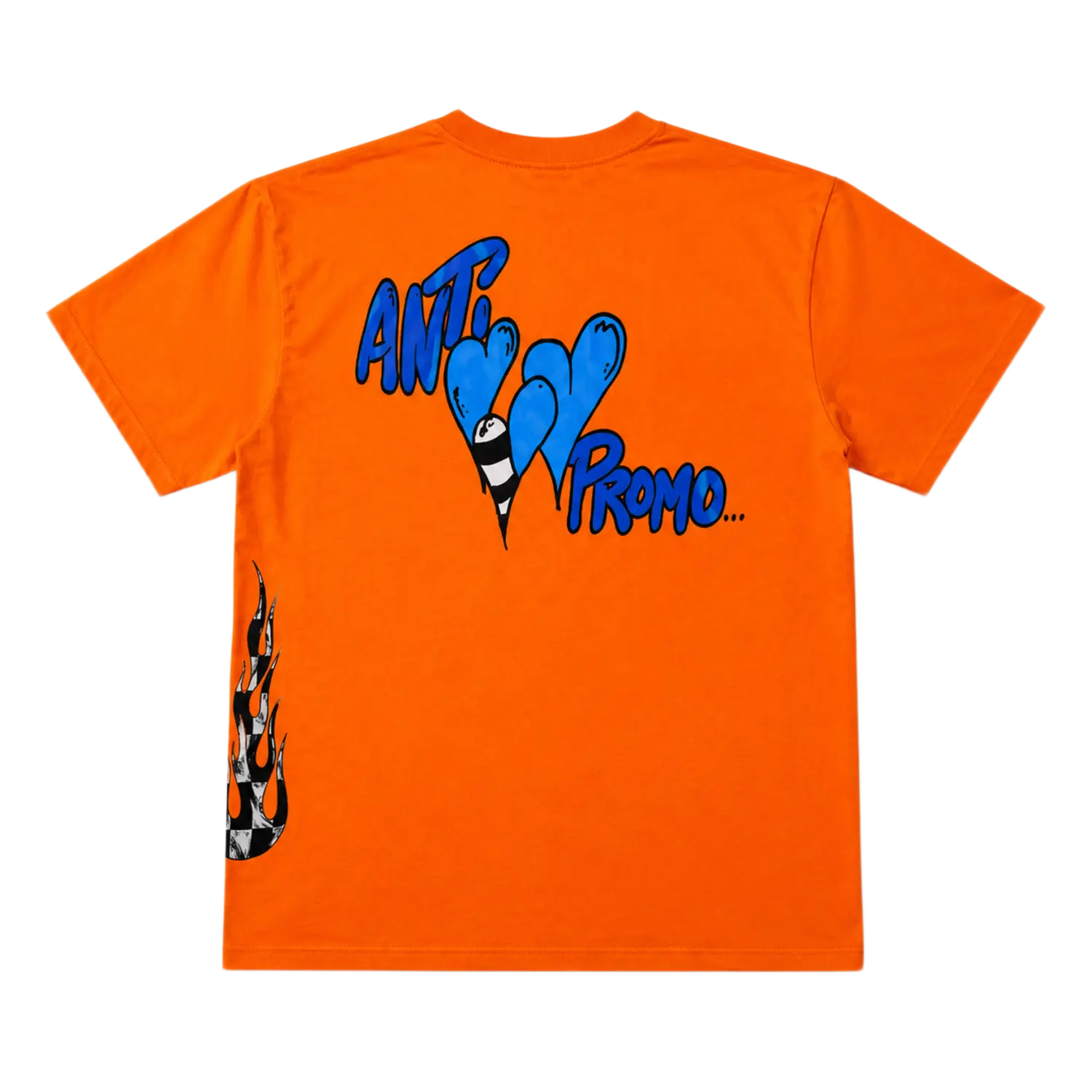 Matty Boy Anti Promo Flame Print Tee Orange