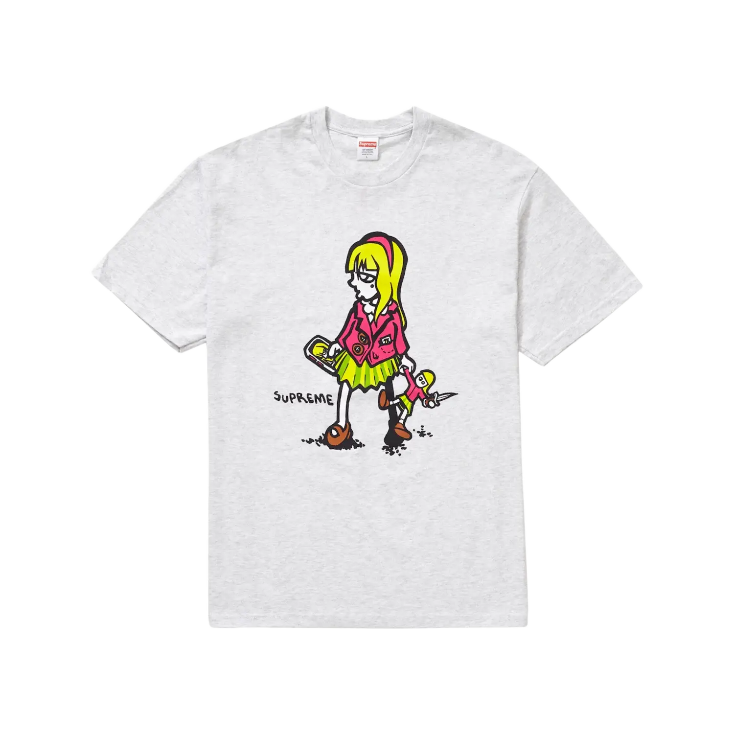Supreme Suzie Switchblade Tee Ash Grey