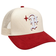 Keep It P Trucker Cream/Red Suede
