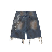 Vale Forever Chain Jorts Blue