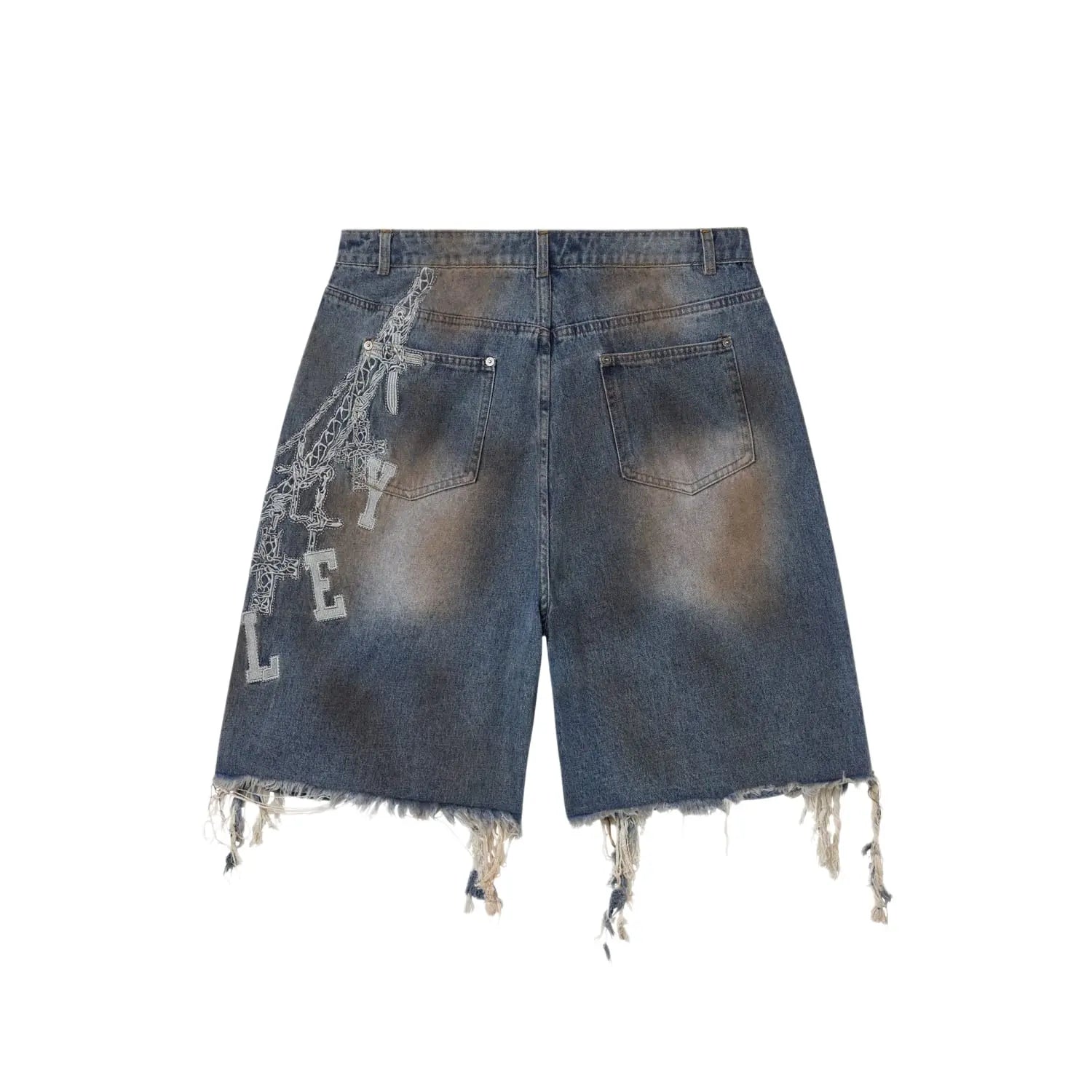 Vale Forever Chain Jorts Blue