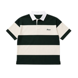 Mini Logo Striped Polo Green/Cream