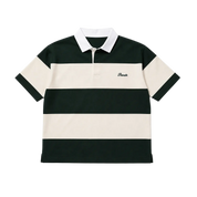 Mini Logo Striped Polo Green/Cream