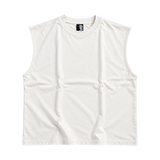 GRID Cut-Off Tee Off-White