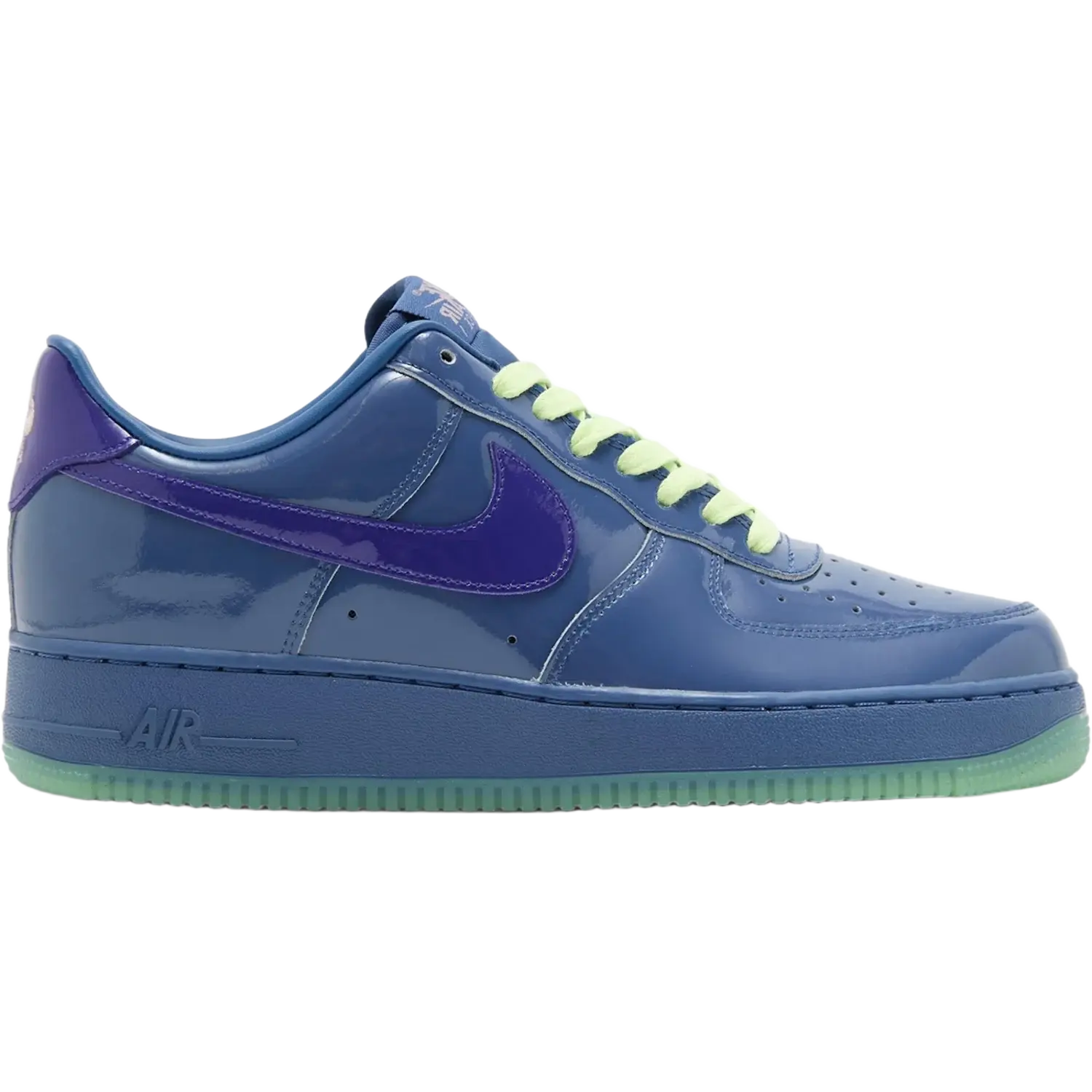 Nike Air Force 1 Low Patent Leather Mystic Navy Grape Ice