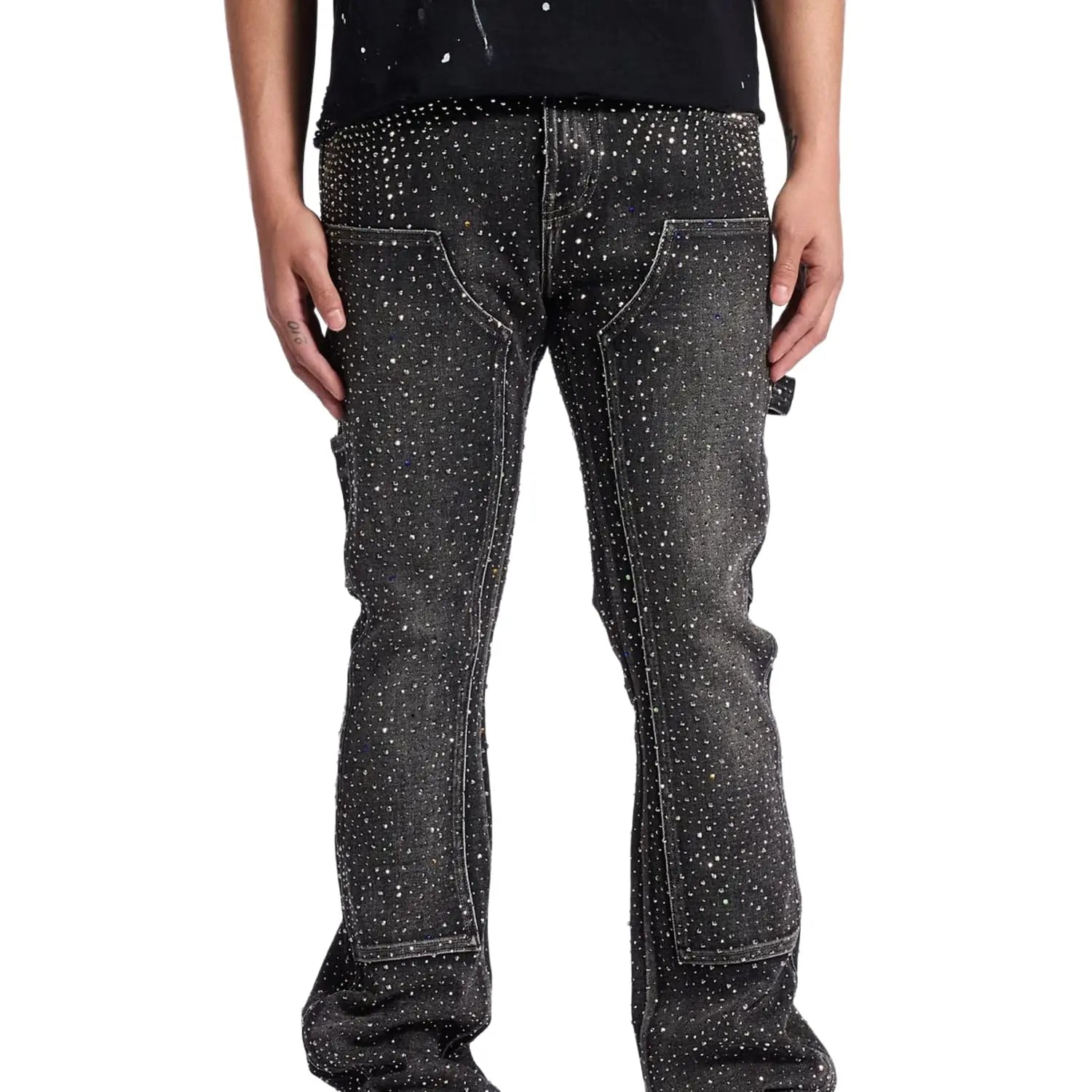 Crysp Denim Iced Flare Grey FW26