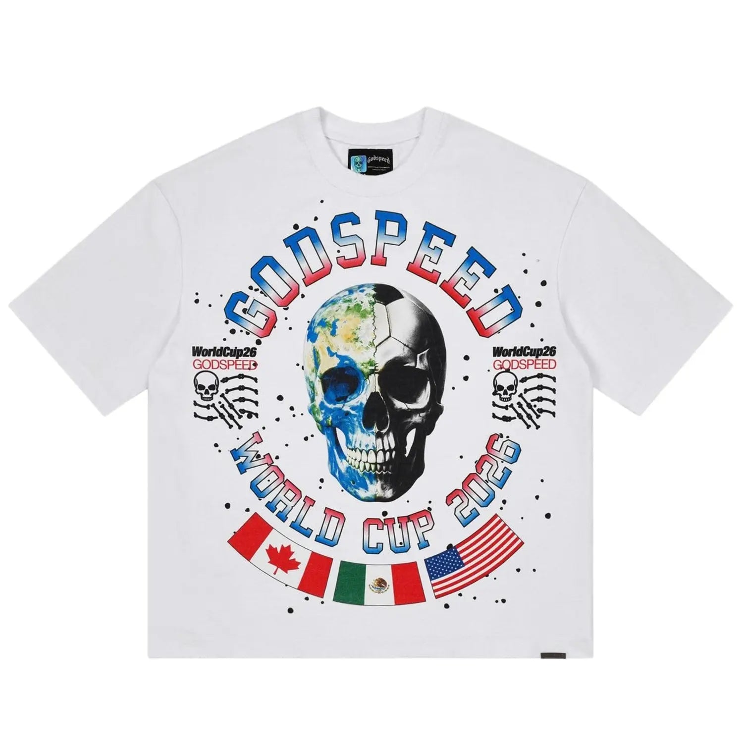 Godspeed Planet Fútbol Tee White