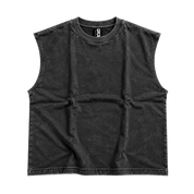 GRID Cut-Off Tee Vintage Black
