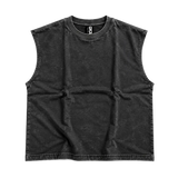 GRID Cut-Off Tee Vintage Black