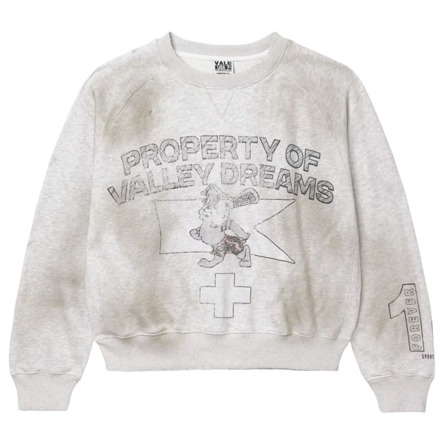 Vale Forever Prison Break Crewneck Grey