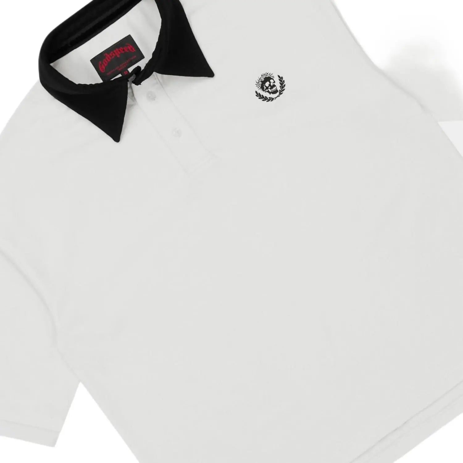 Godspeed Victor Minimal Crest Polo White