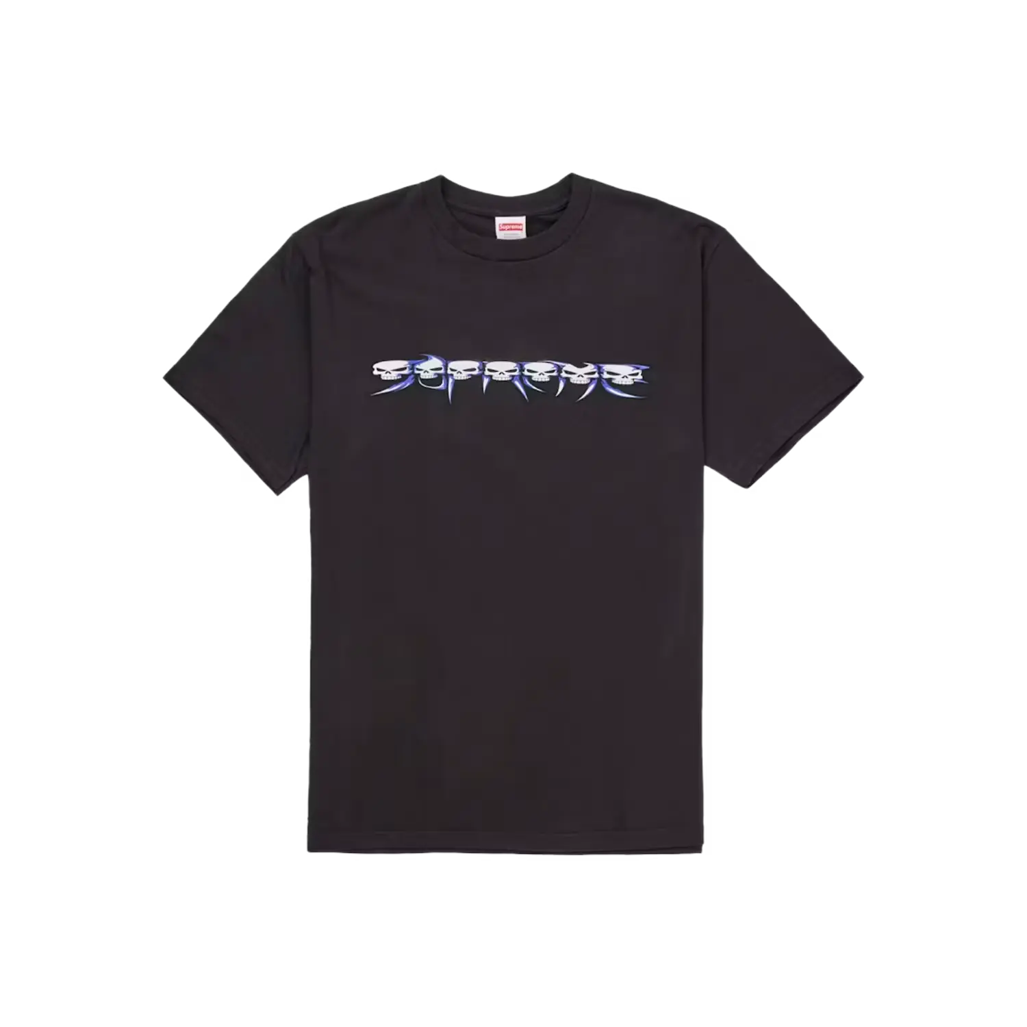 Supreme Skulls Spellout Tee Black