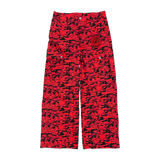 Saint Vanity Nylon Cargo Pants Red Tiger Camo