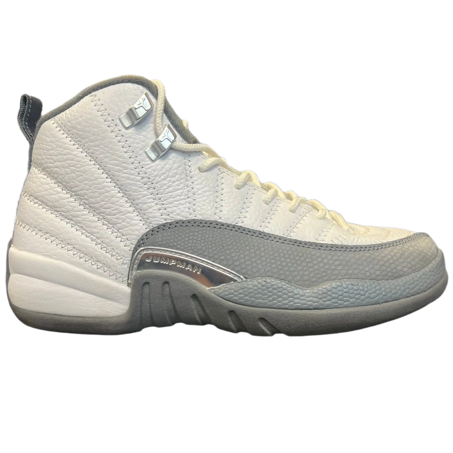 Jordan 12 Retro White Dark Grey (GS)