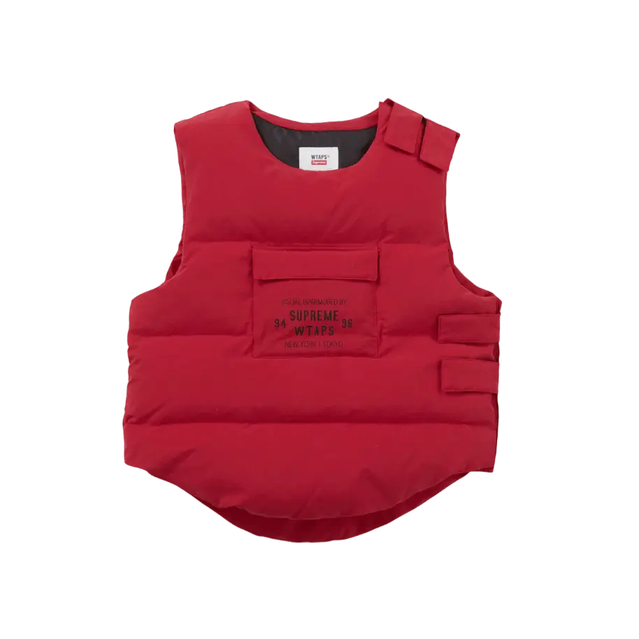 Supreme WTAPS Tactical Down Vest Red