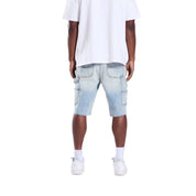 Crysp Denim Lotus Short Light Blue