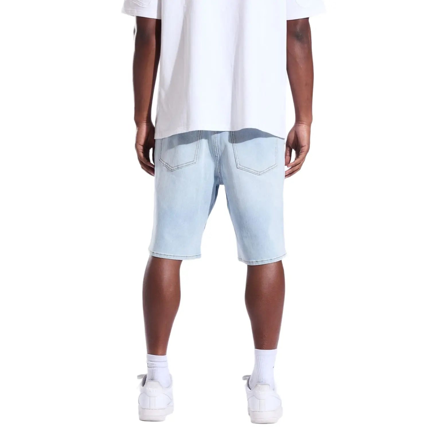 Crysp Denim Diamond Short Blue