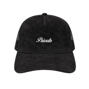 Mini Logo Trucker White/Black Suede