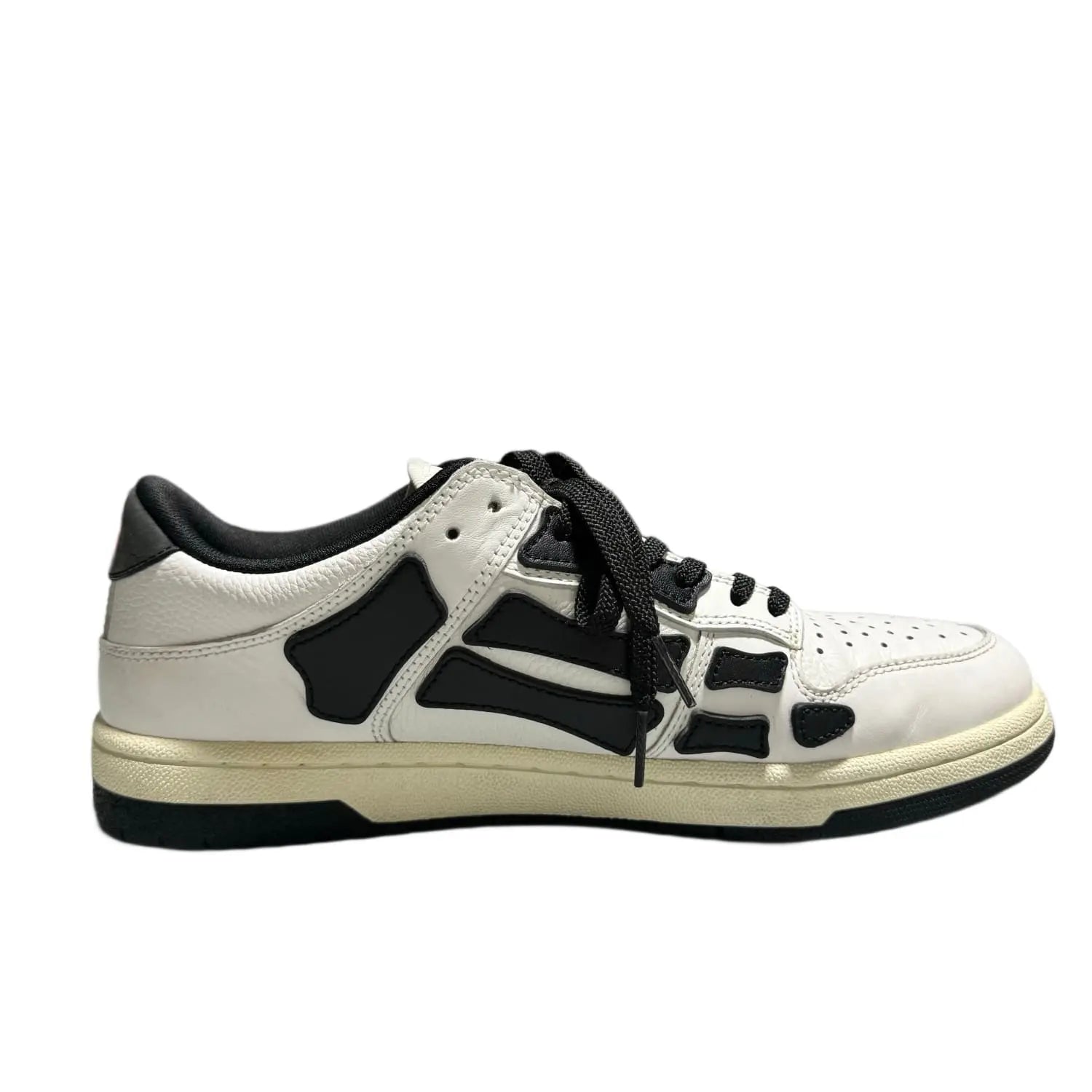 AMIRI Skel Top Low White Black White