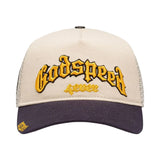 Godspeed GS Forever Trucker Hat w/Pin-set Bone/Yellow/Navy