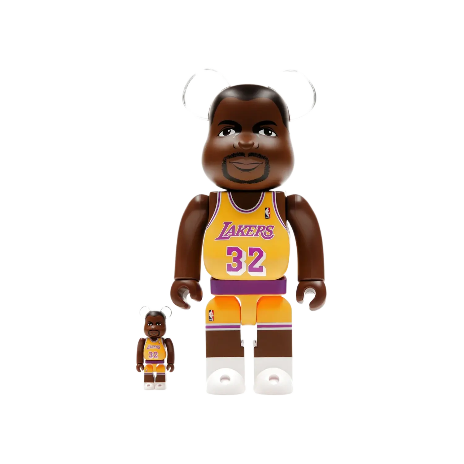 Bearbrick NBA Magic Johnson (Los Angeles Lakers) 100% & 400% Set