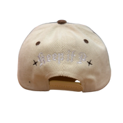 Keepin It P Snapback Cream/White/Brown