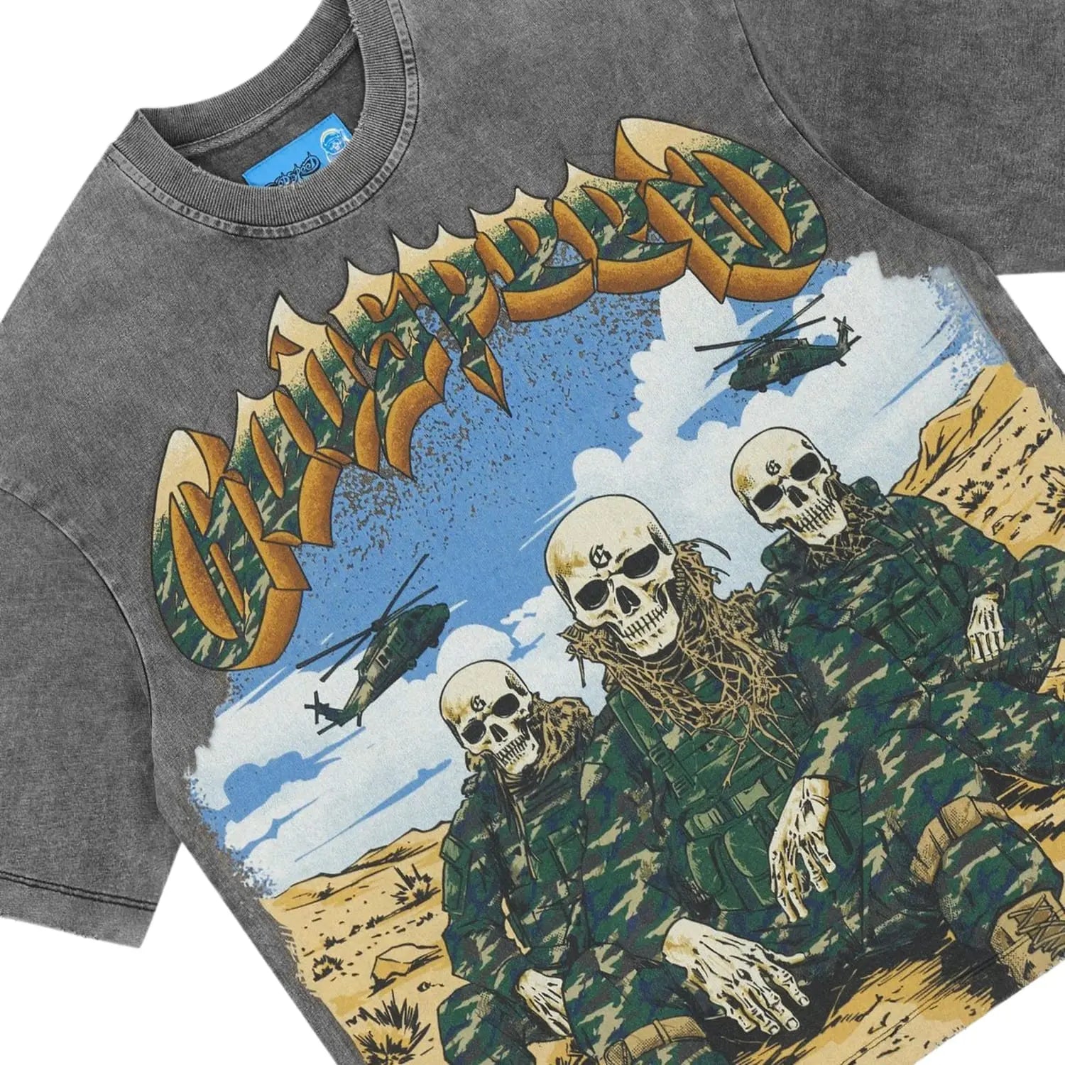 Godspeed Squadron NG Tee Grey Wash